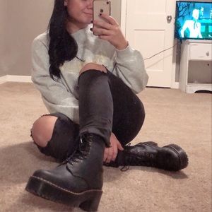 Dr Martens Hi 8-Eye Platform Boot